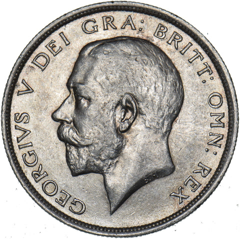 1915 Halfcrown - George V British Silver Coin - Very Nice