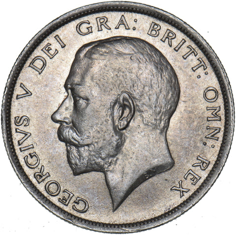 1916 Halfcrown - George V British Silver Coin - Very Nice