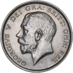 1918 Halfcrown - George V British Silver Coin - Very Nice