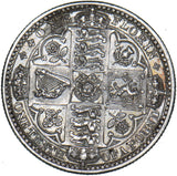 1849 Godless Florin - Victoria British Silver Coin - Superb
