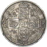 1880 Gothic Florin - Victoria British Silver Coin - Very Nice