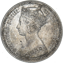 1880 Gothic Florin - Victoria British Silver Coin - Very Nice