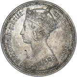 1880 Gothic Florin - Victoria British Silver Coin - Very Nice