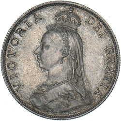 1887 Florin - Victoria British Silver Coin - Very Nice