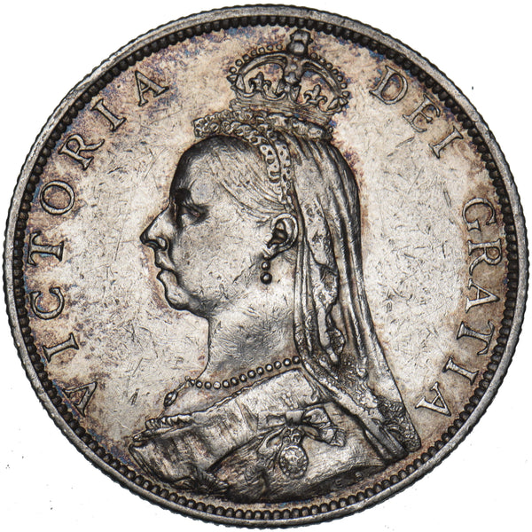 1888 Florin - Victoria British Silver Coin - Nice
