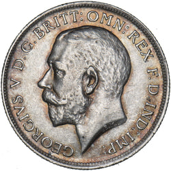 1914 Florin - George V British Silver Coin - Very Nice