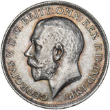 1914 Florin - George V British Silver Coin - Very Nice