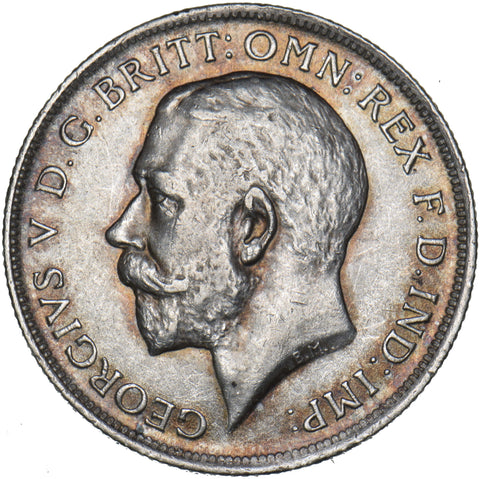 1914 Florin - George V British Silver Coin - Very Nice