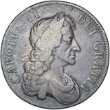 1680 Crown (Fourth Bust.) - Charles II British Silver Coin - Nice
