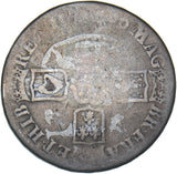 1696 Crown - William III British Silver Coin