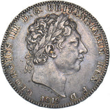 1819 LIX Crown (No Stops On Edge) - George III British Silver Coin - Nice