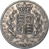 1847 Crown - Victoria British Silver Coin - Nice