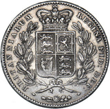 1847 Crown - Victoria British Silver Coin - Nice