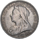 1893 LVI Crown - Victoria British Silver Coin - Nice