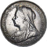 1894 LVII Crown - Victoria British Silver Coin - Very Nice