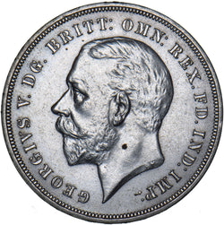 1935 Crown - George V British Silver Coin - Very Nice