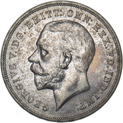 1935 Crown - George V British Silver Coin - Superb