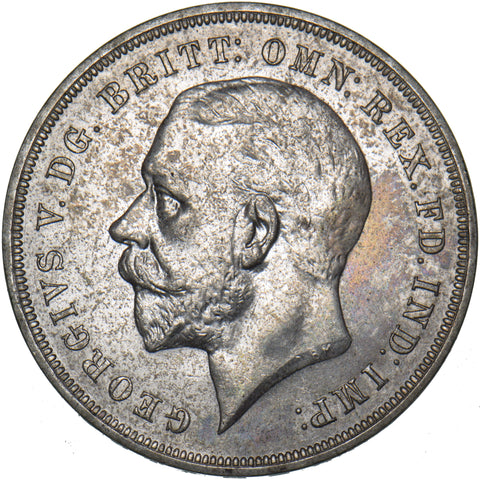 1935 Crown - George V British Silver Coin - Superb