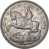 1935 Crown - George V British Silver Coin - Superb