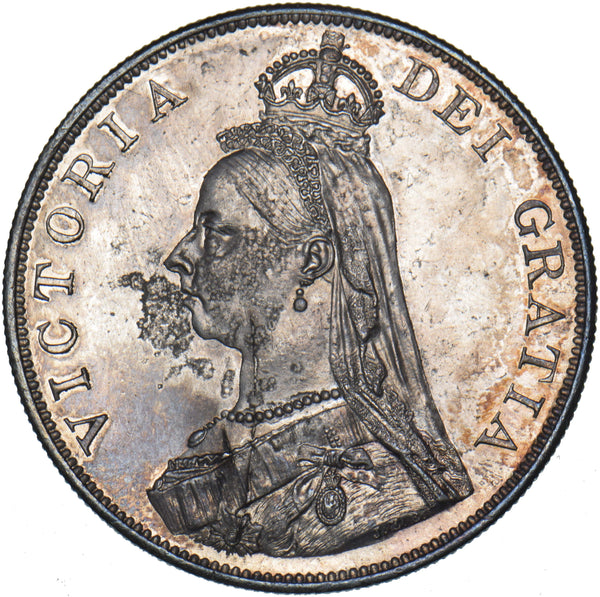 1887 Double Florin (Arabic 1) - Victoria British Silver Coin