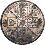 1887 Double Florin (Arabic 1) - Victoria British Silver Coin