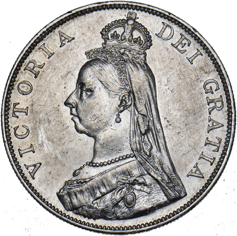 1889 Double Florin - Victoria British Silver Coin