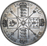 1889 Double Florin - Victoria British Silver Coin
