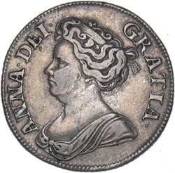 1711 Shilling - Anne British Silver Coin - Nice