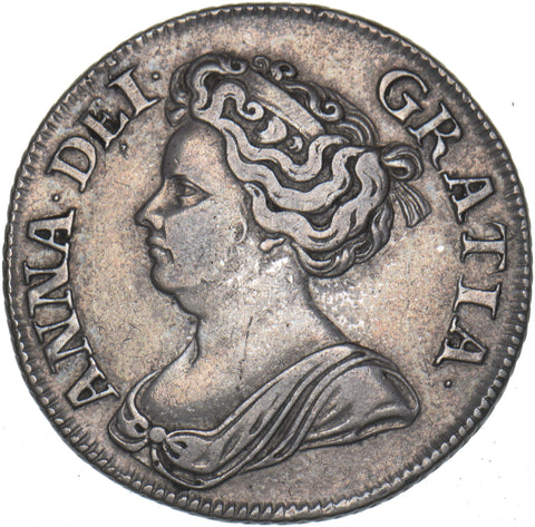 1711 Shilling - Anne British Silver Coin - Nice