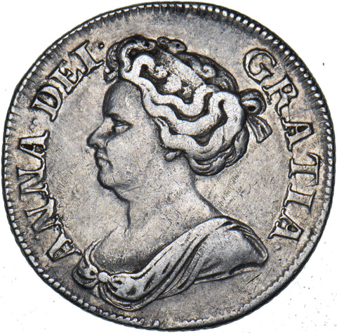 1711 Shilling - Anne British Silver Coin - Nice