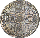 1723 SSC Shilling (C Over SS) - George I British Silver Coin - Superb