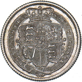 1816 Shilling - George III British Silver Coin - Superb