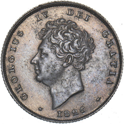 1826 Shilling - George IV British Silver Coin - Very Nice