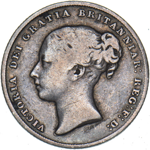 1845 Shilling - Victoria British Silver Coin