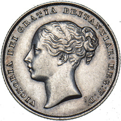 1853 Shilling - Victoria British Silver Coin - Very Nice