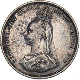 1887 Shilling (Scarce Dies 1A) - Victoria British Silver Coin