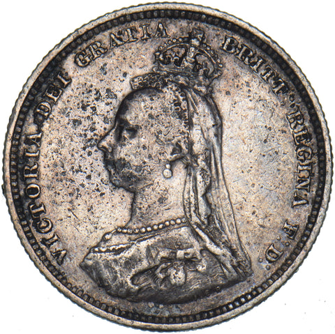 1887 Shilling (Scarce Dies 1A) - Victoria British Silver Coin