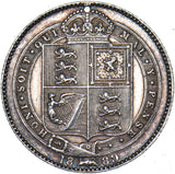 1889 Shilling - Victoria British Silver Coin - Nice