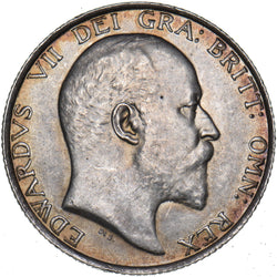 1902 Shilling - Edward VII British Silver Coin - Superb