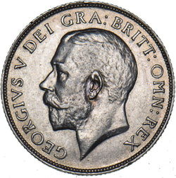 1911 Shilling - George V British Silver Coin - Very Nice