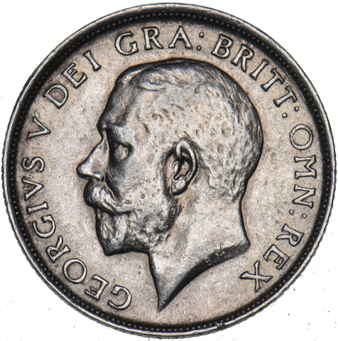 1918 Shilling - George V British Silver Coin - Very Nice