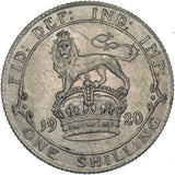 1920 Shilling - George V British Silver Coin - Nice