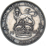 1926 Shilling - George V British Silver Coin - Very Nice