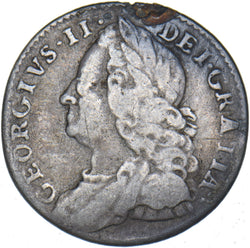 1758 Sixpence (Ex mount) - George II British Silver Coin