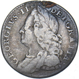 1758 Sixpence (Ex mount) - George II British Silver Coin