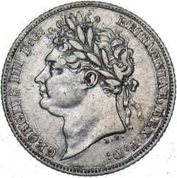 1821 Sixpence - George IV British Silver Coin - Nice