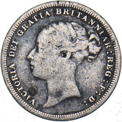 1882 Sixpence - Victoria British Silver Coin