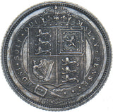 1887 Sixpence (R Over V) - Victoria British Silver Coin - Very Nice