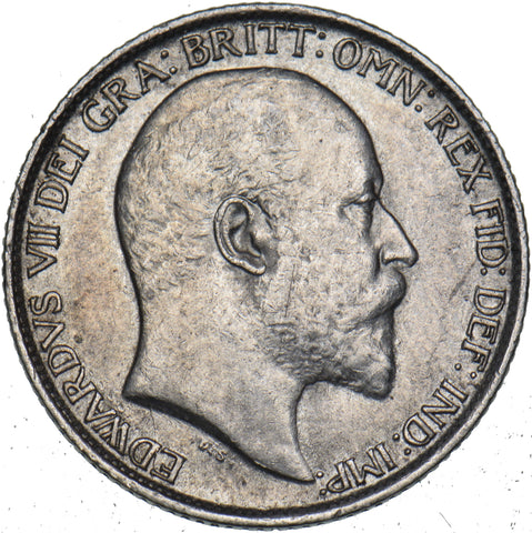 1904 Sixpence - Edward VII British Silver Coin - Very Nice