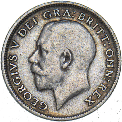 1917 Sixpence - George V British Silver Coin